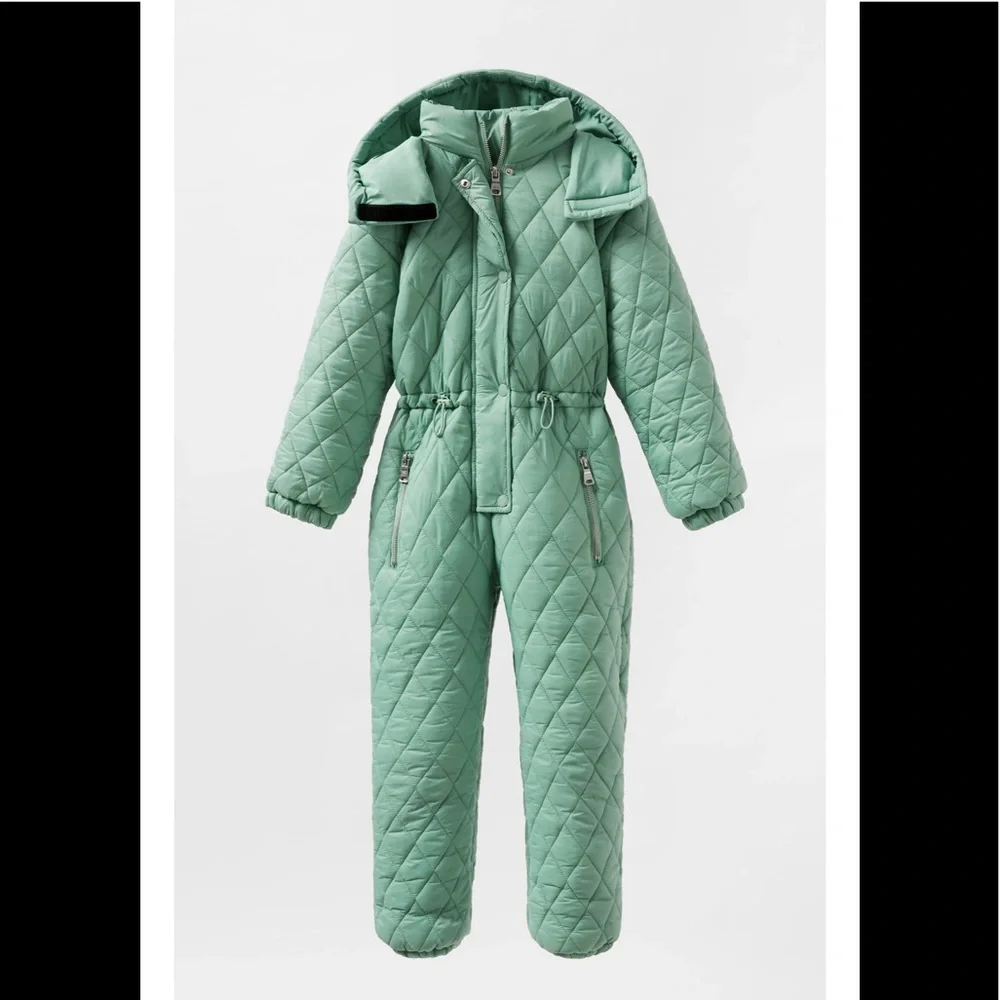 ZARA Quilted Snow suit Snowsuit Jumpsuit - Picture 7 of 9